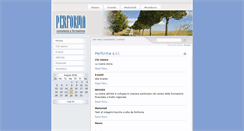 Desktop Screenshot of performasrl.com